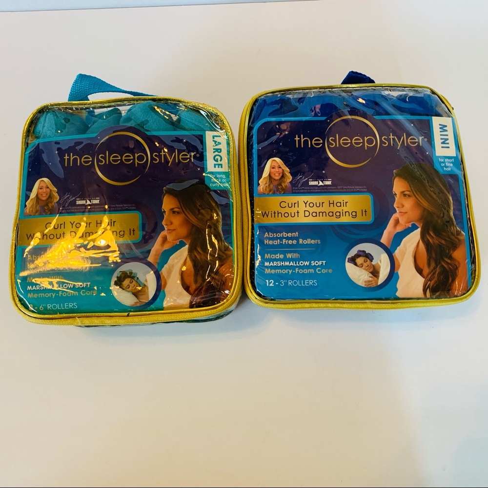 Sleep Styler Heatless Curlers Sizes Mini & Large